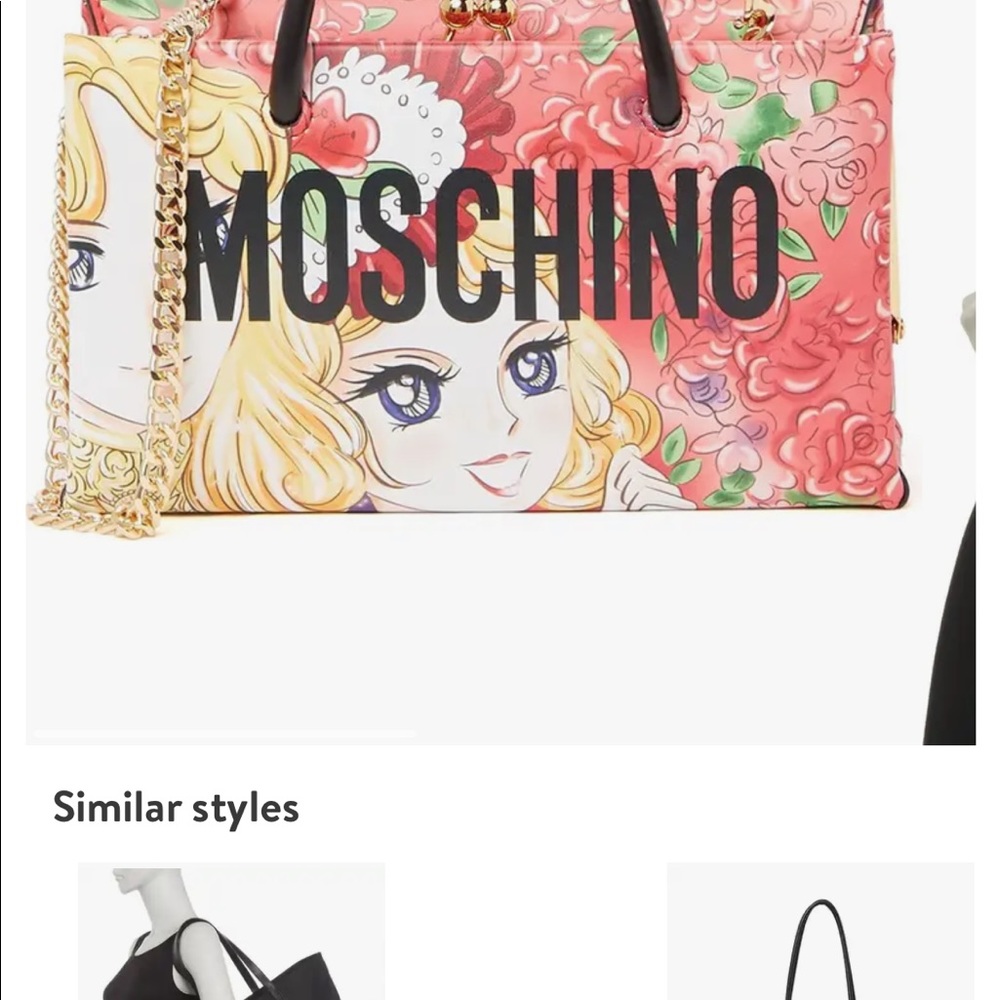 MOSCHINO Kiss-lock Tote In Fantasy Print - Picture 7 of 9
